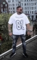 Preview: T-Shirt Loose Fit : SUPPORT 81 HELLPORT - Weiß / Schwarz